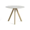 Table CPH20 Ronde Chêne clair huilé & Linoleum - Crème