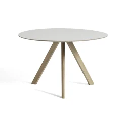 Table CPH20 Ronde Chêne & Linoleum - Crème