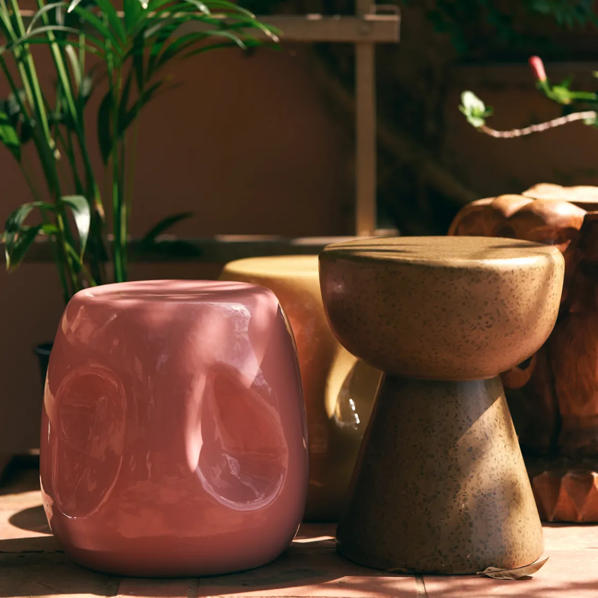 Table d'appoint Currents - Ø 38 cm - Corail