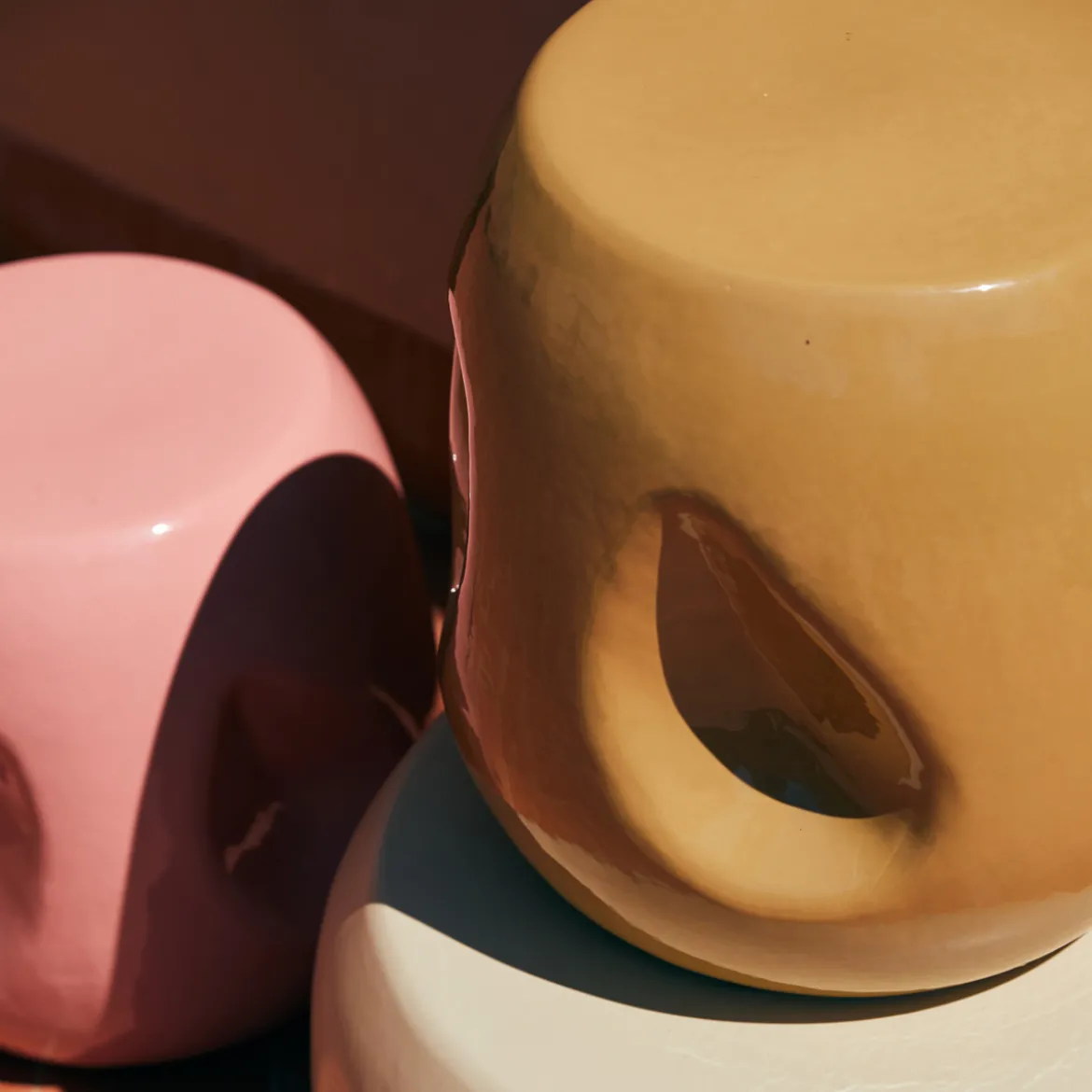Table d'appoint Currents - Ø 38 cm - Sable