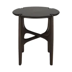Table d'appoint Polished Imperfect en acajou - Marron