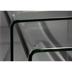 Table d'appoint Vetro Set de 2 - Transparent