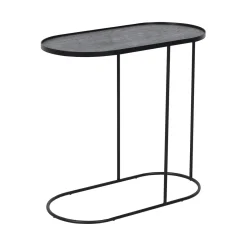 Table à plateau Oblong en métal et bois - L 69 cm