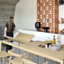 Table à rallonge Bok en chêne - L 180/280 cm