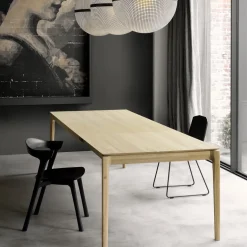 Table à rallonge Bok en chêne - L 140/220 cm
