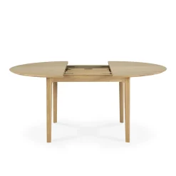 Table à rallonge Bok en chêne - L 129/179 cm