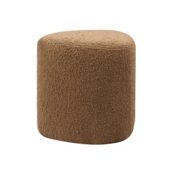 Tabouret Eve Tissu Bouclette - Caramel