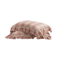Taie d'oreiller - Boho Lin Lavé Cottage - Bois de Rose 30x40 cm