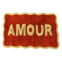 Tapis de bain Amour Terracotta