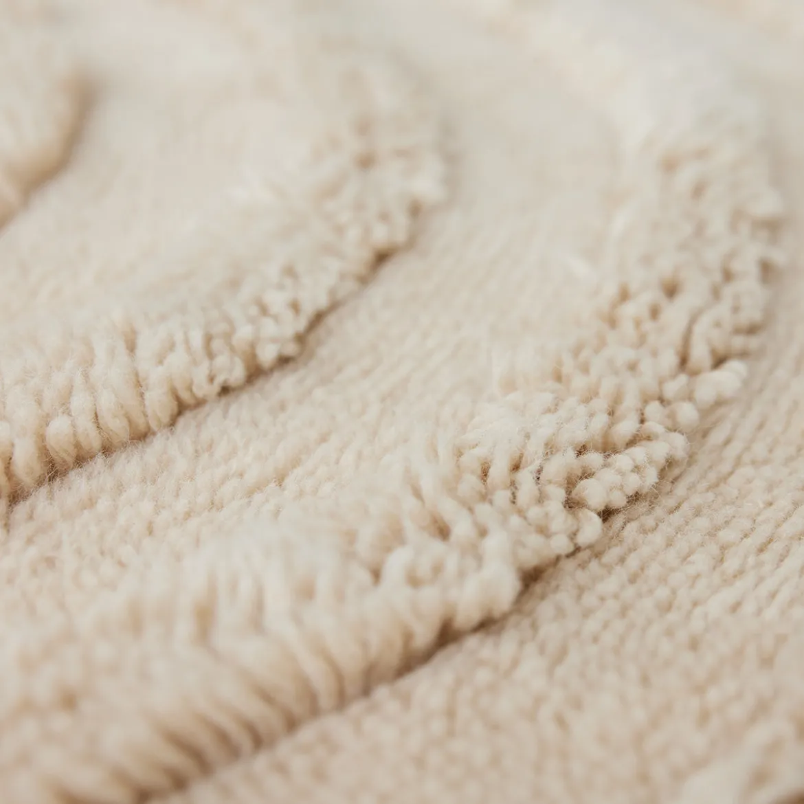 Tapis rond - Crème