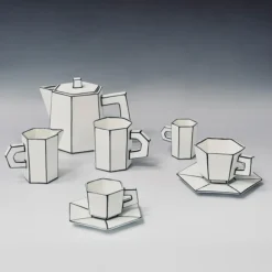 Tasse Cappuccino & Sous-coupe black carte blanche