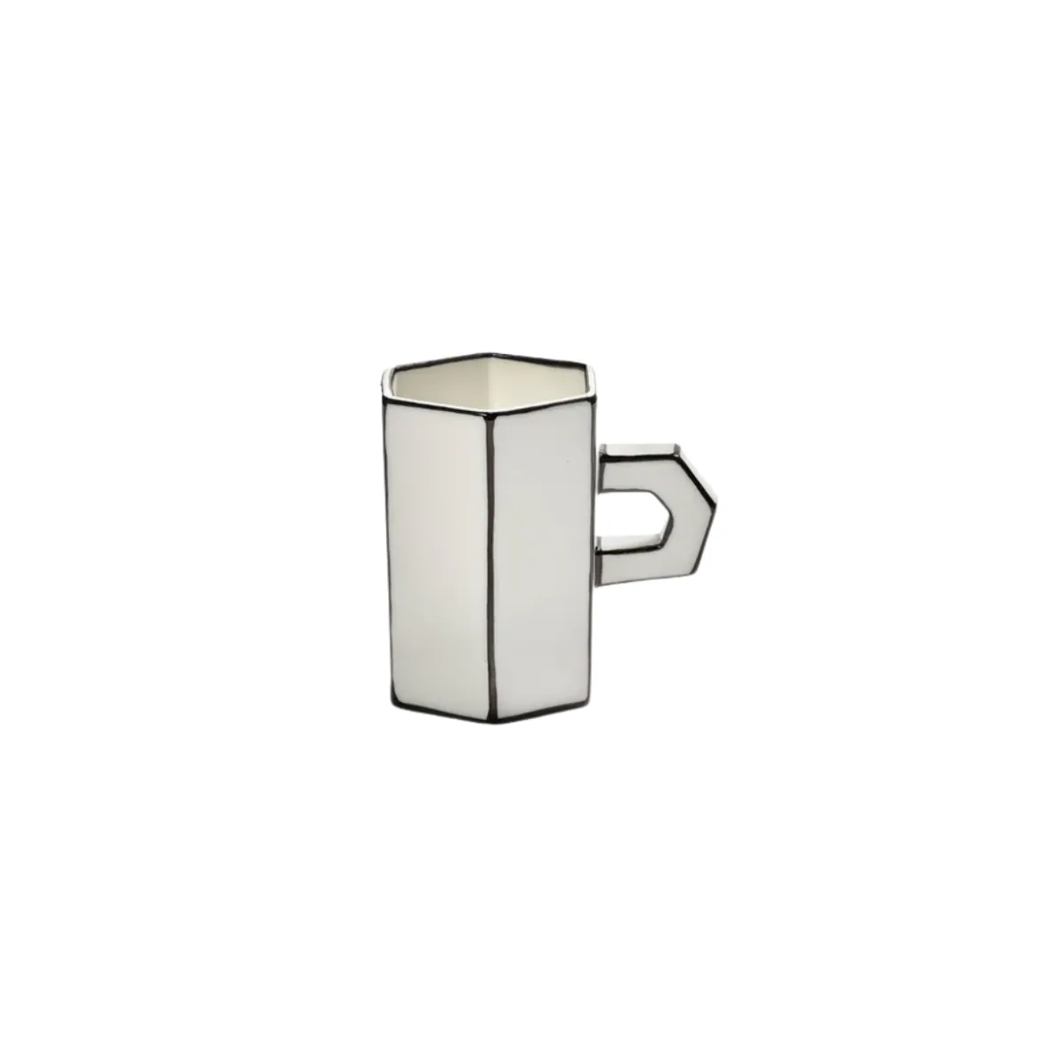Tasse Carte blanche Double Espresso Black & White