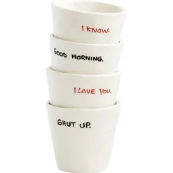 Tasse à expresso I Love You - Blanc