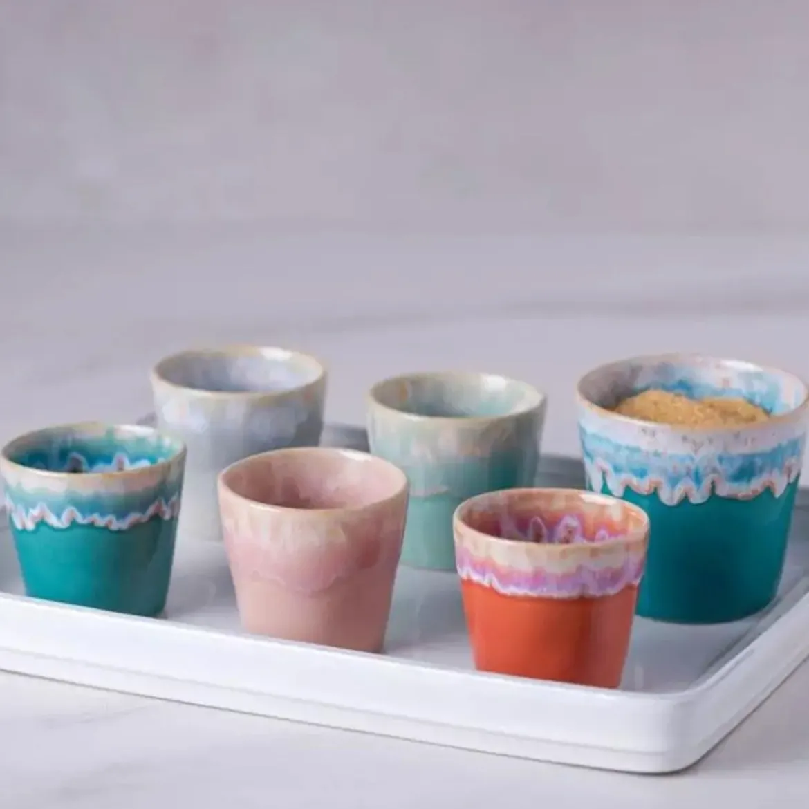 Tasse Grespresso en grès céramique - Rose clair