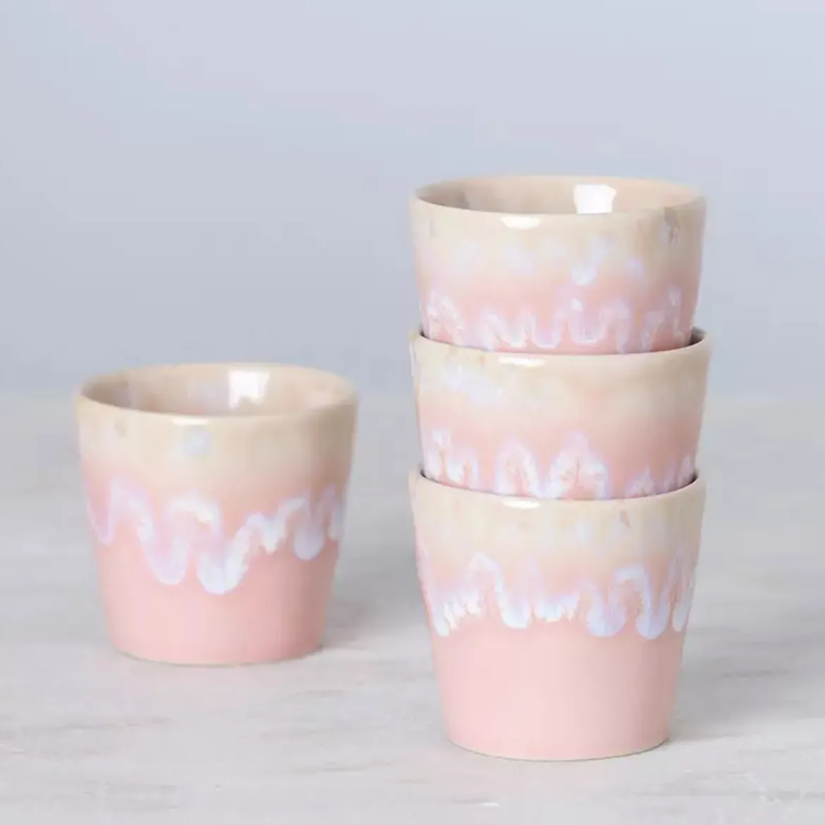 Tasse Grespresso en grès céramique - Rose clair