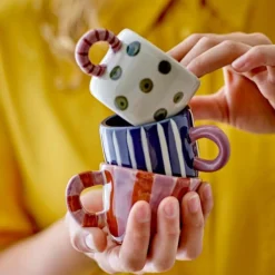 Tasse Nini - Bleu foncé Rayures