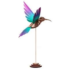 Trophée Origami Colibri Vert & Violet