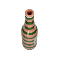 Vase Bouteille en faïence - Ø 6,5 x 24 cm