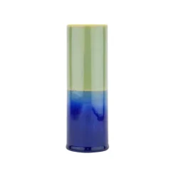 Vase Cylindre - Vert & Bleu