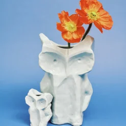 Vase Hibou After Midnight - Bleu Clair