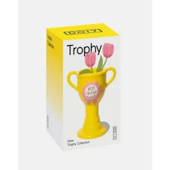 Vase Trophy Best Friend Award - Yellow XS