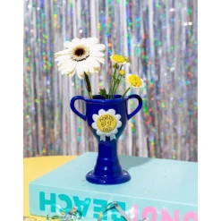Vase Trophy World's Best Dad - Blue XS