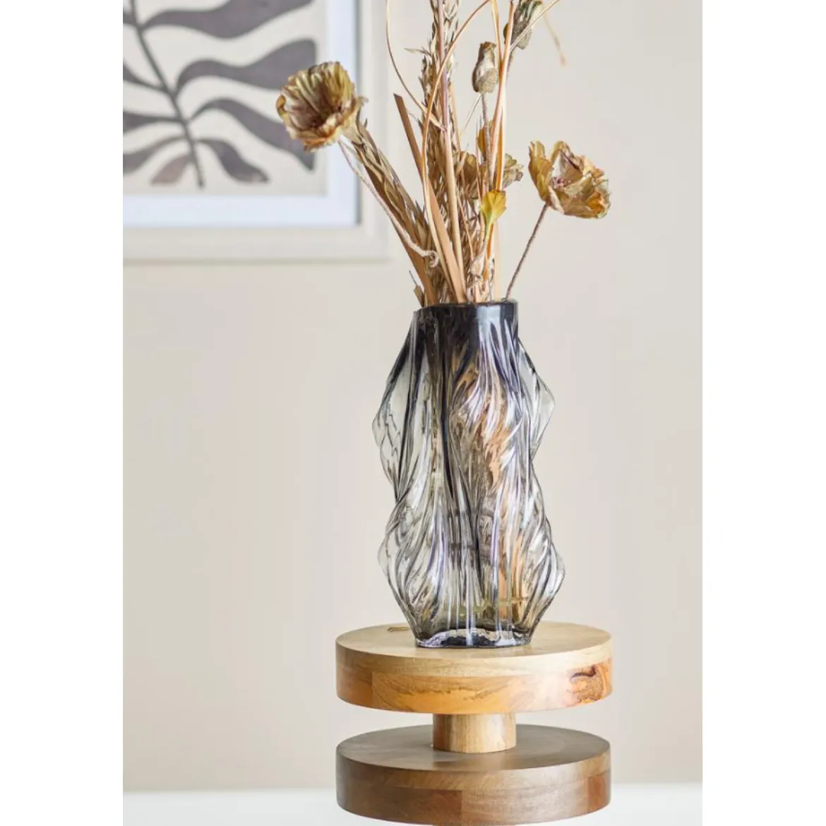Vase Tulla Verre - Gris