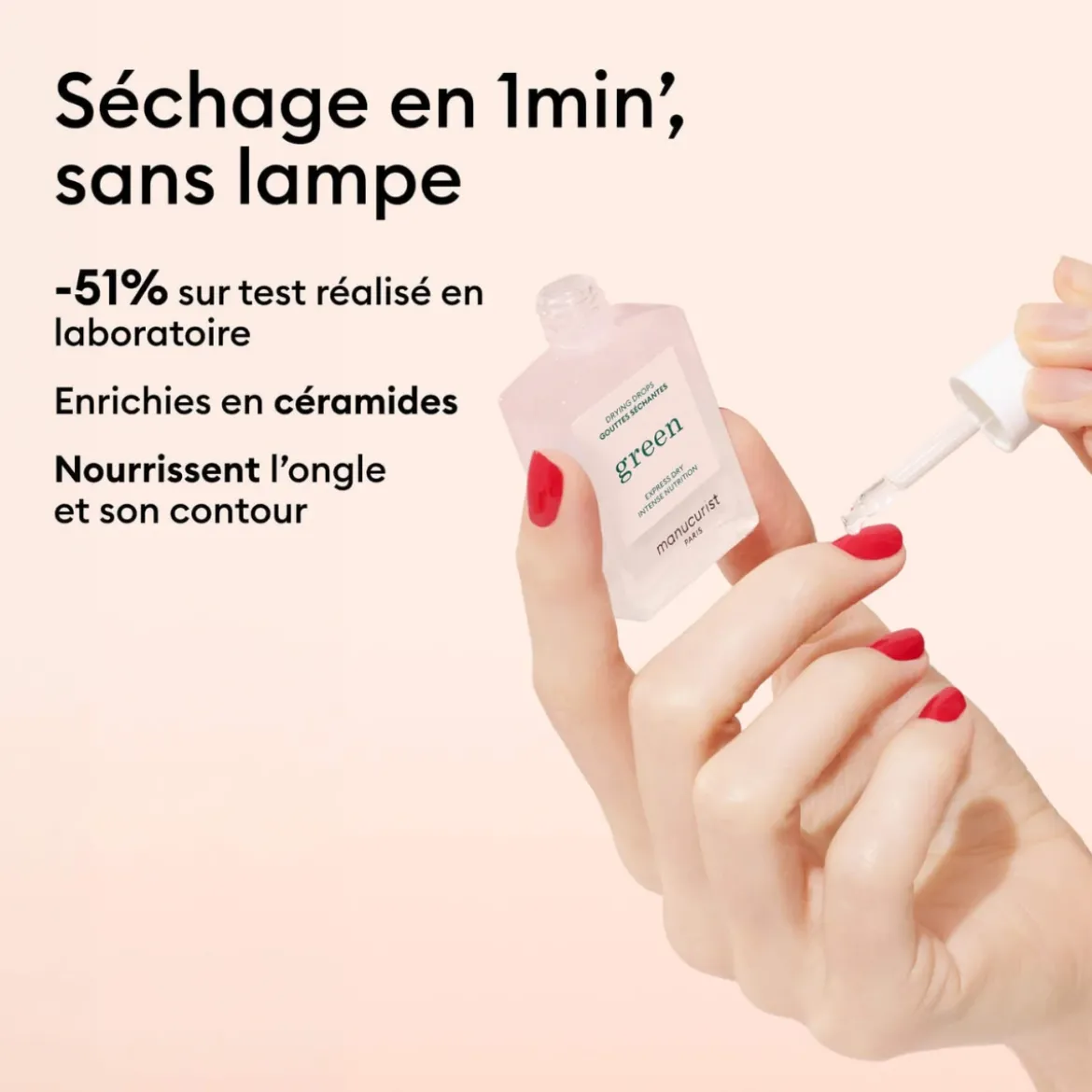 Vernis à ongles Green™ - Gouttes Séchantes - 15 ml