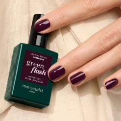 Vernis Semi-permanent LED Green Flash™ - Aubergine - 15 ml