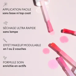 Vernis Soin Active - Glow Cranberry - 15 ml