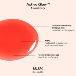 Vernis Soin Active - Glow Cranberry - 15 ml