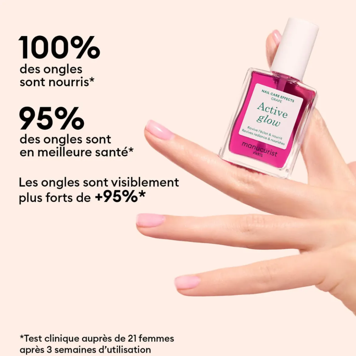 Vernis soin - Active Glow Grape